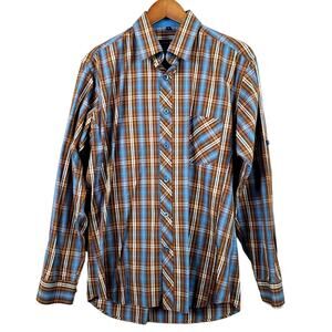 Jared Lang Plaid Button Up - M